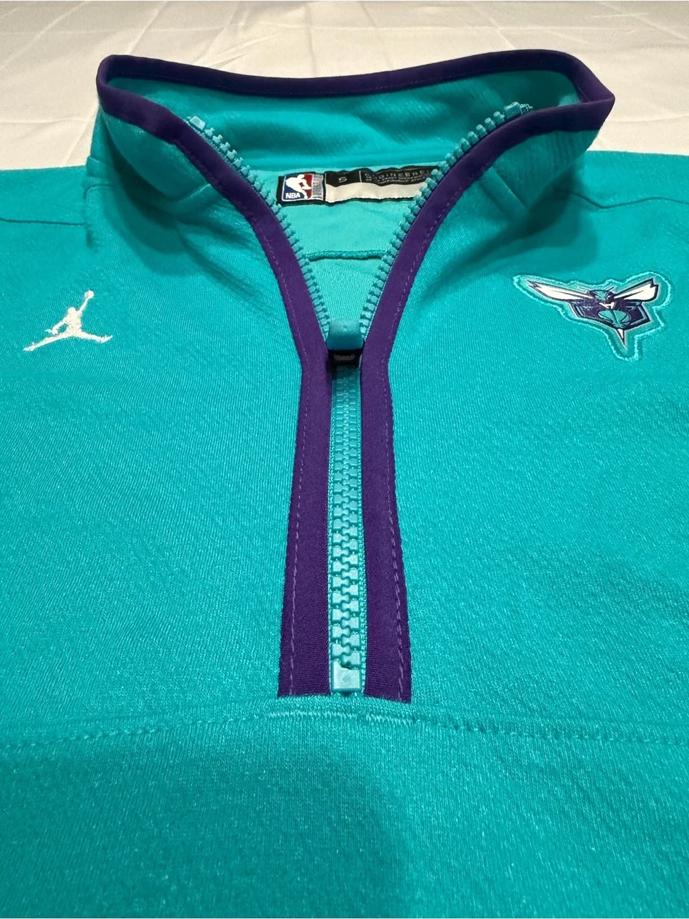 Jordan Charlotte Hornets 2023/24 Authentic Dri-FIT Half Zip Pullover Men’s S
